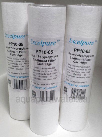 Excelpure 5 micron Poly Spun 9 7/8" x 2.5" Replacement Filter