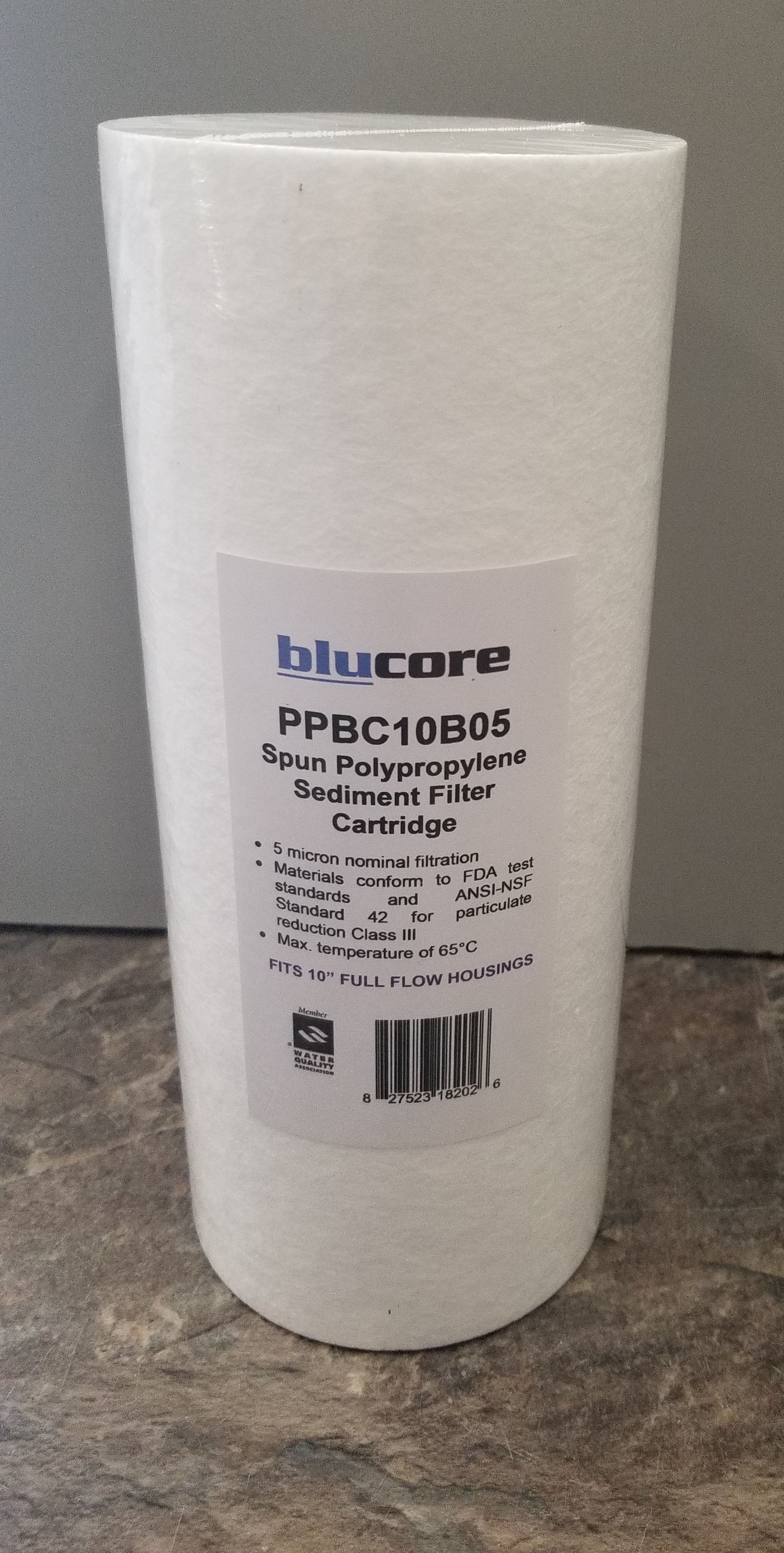 Blucore 5 Micron Big Blue 10" Sediment Filter (12Pack)