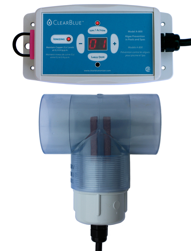 ClearBlue ionizer A-800 for Pools and Spas