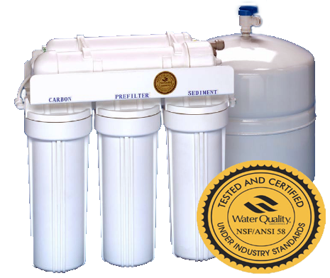 Goldline WQA Certified 5 Stage 50 GPD Reverse Osmosis System