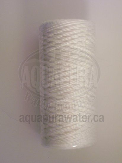 String-Wound Big Blue 4 1/2" X 10" Sediment 100 Micron Filter