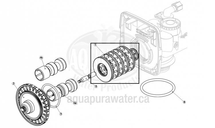 Clack Spacer Stack Assembly For WS1 Control Valves V3005