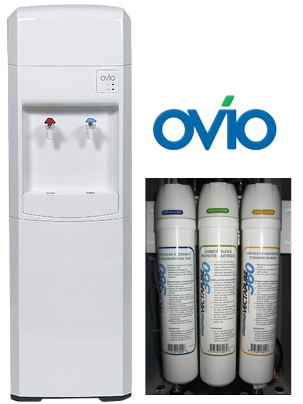 Ovio Hot/Cold Water Cooler with Built in Reverse Osmosis